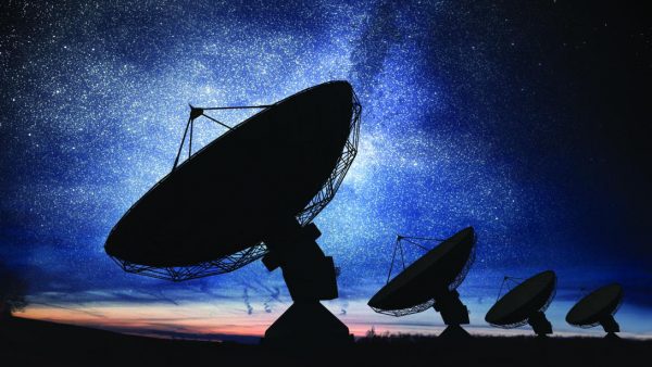 Ground stations play an important role in satellite infrastructures. Not only do they provide command and control to satellites themselves but also link satellite constellations to the terrestrial backbone of the internet. Credit: vchal/Shutterstock