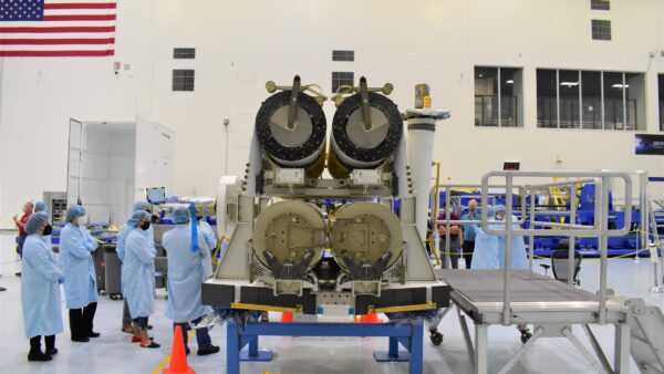 The third and fourth pair of iROSAs delivered to NASA. (Credit: NASA)