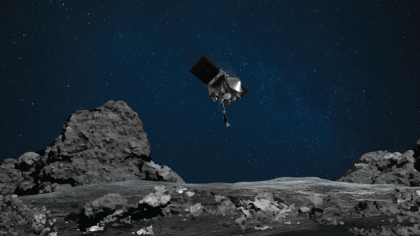 OSIRIS REx collects dust and rock samples using robotic arm